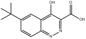 6-(tert-Butyl)-4-oxo-1,4-dihydrocinnoline-3-carboxylic acid 结构式