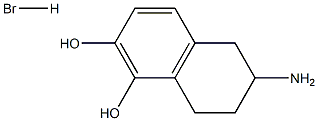 2-Amino-5,6-dihydroxy-1,2,3,4-tetrahydronaphthalene hydrobromide 结构式