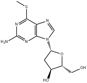 2'-脱氧-6-S-甲基-6-硫代鸟苷 结构式