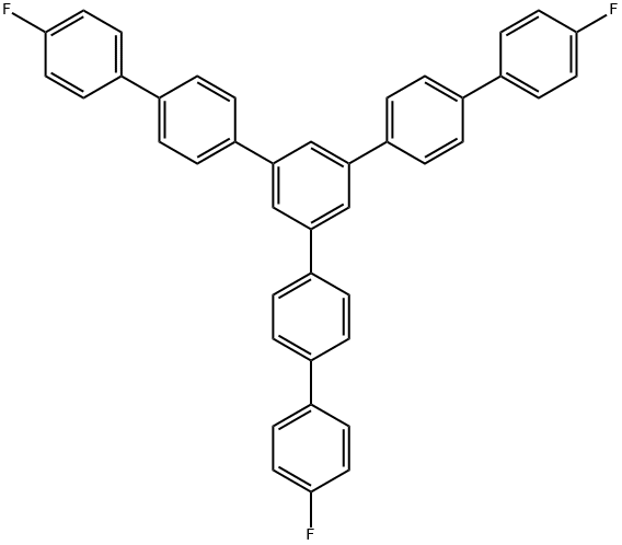 1,3,5-三(4'-氟联苯-4-基)苯 结构式