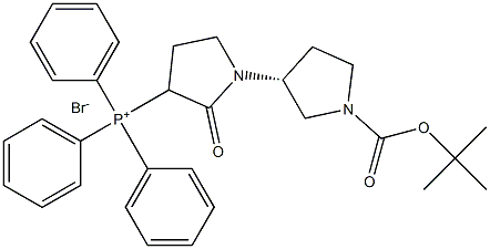 PHOSPHONIUM, [(3'R)-1'-[(1,1-DIMETHYLETHOXY)CARBONYL]-2-OXO[1,3'-BIPYRROLIDIN]-3-YL]TRIPHENYL-, BROM 结构式
