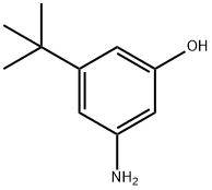 3-氨基-5-(叔丁基)苯酚 结构式