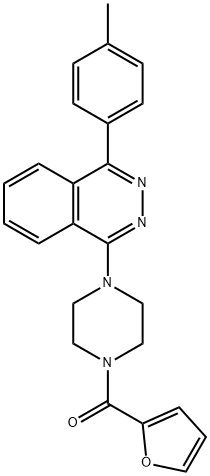 furan-2-yl{4-[4-(4-methylphenyl)phthalazin-1-yl]piperazin-1-yl}methanone 结构式