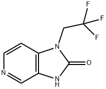 1-(2,2,2-三氟乙基)-1H-咪唑并[4,5-C]吡啶-2(3H)-酮 结构式
