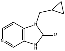 1-(cyclopropylmethyl)-1H,2H,3H-imidazo[4,5-c]pyridin-2-one 结构式