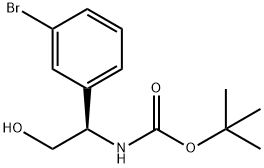 N-BOC-间溴苯甘氨醇 结构式