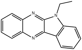 6-ethyl-6H-indolo[2,3-b]quinoxaline 结构式