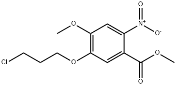 methyl 5-(3-chloropropoxy)-4-methoxy-2-nitrobenzoate 结构式