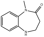 1-甲基-1,3,4,5-四氢-2H-苯并[B][1,4]二氮杂-2-酮 结构式