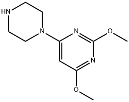 2,4-dimethoxy-6-(piperazin-1-yl)pyrimidine 结构式