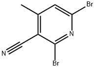 2,6-二溴-4-甲基烟腈 结构式