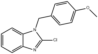 2-氯-1-(4-甲氧基苄基)-1H-苯并[D]咪唑 结构式
