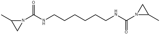 N,N'-HEXAMETHYLENEBIS(2-METHYL-1-AZIRIDINECARBOXAMIDE) 结构式