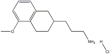 (5-甲氧基-1,2,3,4-四氢萘-2-基)丙胺盐酸盐 结构式