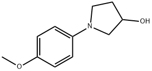 1-(4-甲氧基苯基)吡咯烷-3-醇 结构式