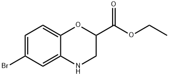 6-溴-3,4-二氢-2H-苯并[B][1,4]噁嗪-2-羧酸乙酯 结构式