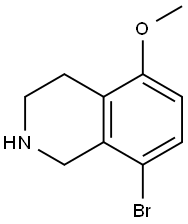 8-溴-5-甲氧基-1,2,3,4-四氢异喹啉 结构式