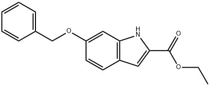 6-(苄氧基)-1H-吲哚-2-羧酸乙酯 结构式