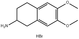 6,7-dimethoxy-2-aminotetraline hydrobromide 结构式