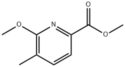 6-甲氧基-5-甲基吡啶甲酸甲酯 结构式