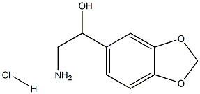 2-氨基-1-苯并[1,3]二氧代-5-乙醇盐酸盐 结构式