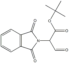 ALPHA-甲酰基-1,3-二氢-1,3-二氧代-2H-异吲哚-2-乙酸叔丁酯 结构式