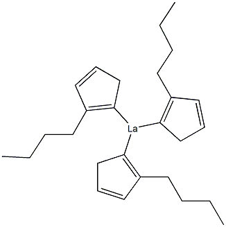TRIS(N-BUTYLCYCLOPENTADIENYL)LANTHANUM (III), 98% (99.9%-LA) (REO) 结构式
