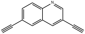 3,6-Diethynylquinoline 结构式