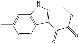 2-(6-甲基-3-吲哚基)-2-氧代乙酸甲酯 结构式