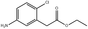 ethyl 2-(5-amino-2-chlorophenyl)acetate 结构式