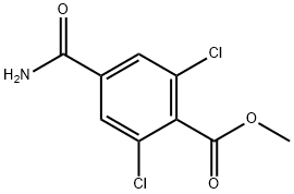 methyl 4-carbamoyl-2,6-dichlorobenzoate 结构式