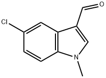 5-氯-1-甲基-1H-吲哚-3-甲醛 结构式