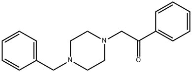 N-苯甲酰甲基-N′-苄基哌嗪 氢溴酸盐 结构式