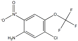 5-氯-2-硝基-4-三氟甲氧基苯胺 结构式