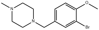 1-[(3-Bromo-4-methoxyphenyl)methyl]-4-methylpiperazine 结构式