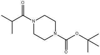 1-(4-BOC-1-哌嗪基)-2-甲基-1-丙酮 结构式