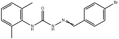 2-[(4-Bromophenyl)methylene]-N-(2,6-dimethylphenyl)-hydrazinecarboxamide 结构式