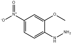 (2-methoxy-4-nitrophenyl)hydrazine 结构式