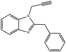 2-Benzyl-1-(prop-2-yn-1-yl)-1H-benzo[d]imidazole 结构式