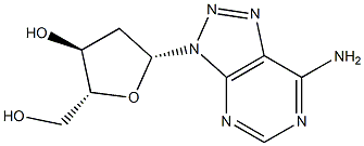 (2R,3S,5R)-5-(7-amino-3H-[1,2,3]triazolo[4,5-d]pyrimidin-3-yl)-2-(hydroxymethyl)tetrahydrofuran-3-ol 结构式