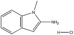 1-甲基-1H-吲哚-2-胺盐酸盐 结构式