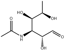3-(乙酰氨基)-3,6-二脱氧-D-半乳糖 结构式