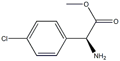 (S)-2-氨基-2-(4-氯苯基)乙酸甲酯 结构式