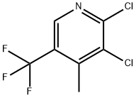 2,3-二氯-4-甲基-5-(三氟甲基)吡啶 结构式