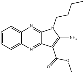 methyl 2-amino-1-butyl-1H-pyrrolo[2,3-b]quinoxaline-3-carboxylate 结构式