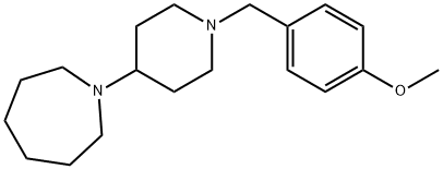 1-[1-(4-methoxybenzyl)-4-piperidinyl]azepane 结构式