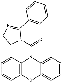 10H-phenothiazin-10-yl(2-phenyl-4,5-dihydro-1H-imidazol-1-yl)methanone 结构式