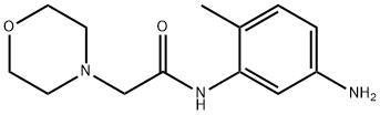 N-(5-氨基-2-甲基苯基)-2-吗啉乙酰胺 结构式