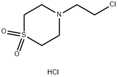 4-(2-chloroethyl)thiomorpholine1,1-dioxide 结构式
