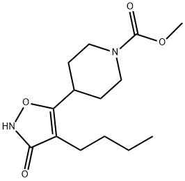 Methyl 4-(4-butyl-3-hydroxyisoxazol-5-yl)piperidine-1-carboxylate 结构式